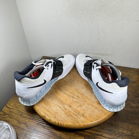 Nike Romaleos 3 Mens Weightlifting Shoes White Black 852933-101 Size 12 Training main image 5
